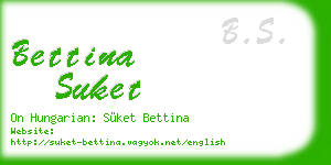 bettina suket business card